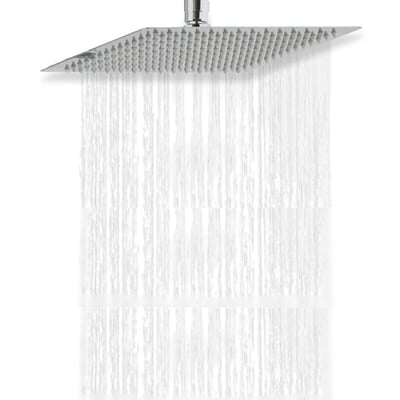 Tête de douche carrée en acier ZERRA MOB IN