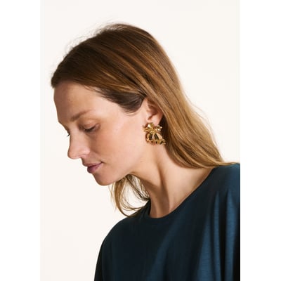 Boucles d'oreilles fleur LA FEE MARABOUTEE