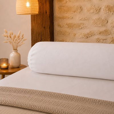 Sous taie de traversin Molleton Bio - 100% coton biologique TRADITION DES VOSGES