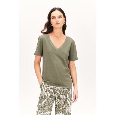 T shirt droit col v JIN CAROLL