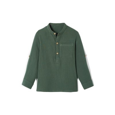Chemise en gaze de coton manches retroussables VERTBAUDET