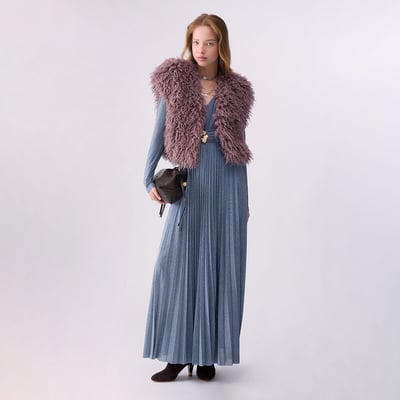 Robe longue en Fil textile plissé LIU JO