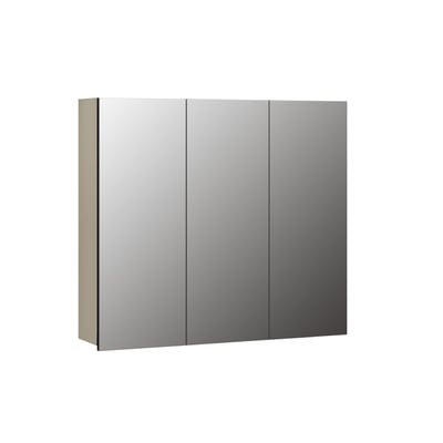 Armoire de toilette 3 portes miroir L90 cm - PUREBLISS CALICOSY