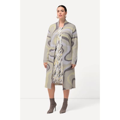 Cardigan long et ouvert, en maille Jacquard ULLA POPKEN