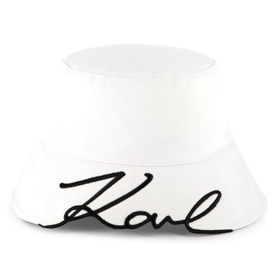 Bob brodé en coton KARL LAGERFELD KIDS
