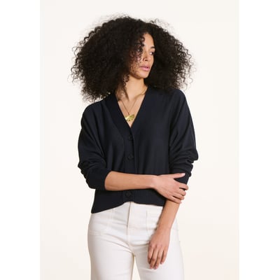 Gilet ample en maille fine LA FEE MARABOUTEE