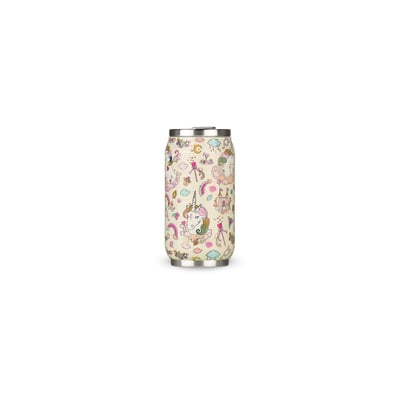 Gourde Canette Licorne Ivoire bril 280ml LES ARTISTES PARIS