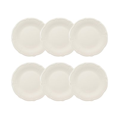 Lot de 6 assiettes plates en grès 26cm, CHARLOTTE NOVASTYL