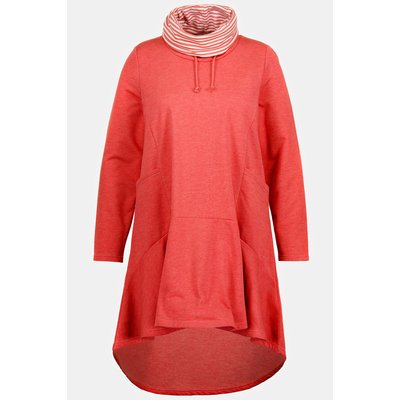 Robe en molleton, ligne A, col montant drapé ULLA POPKEN