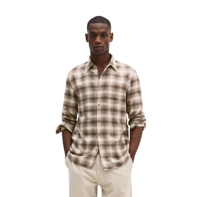 Chemise coupe classique en coton bio et lyocell MARC O'POLO