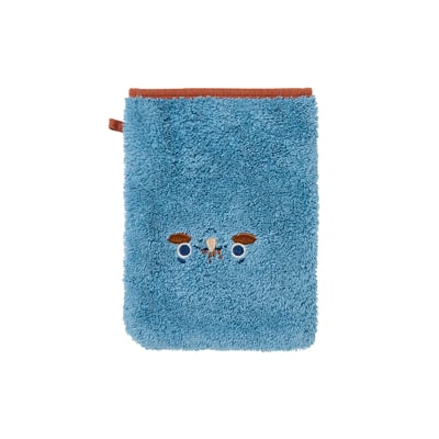Gant de toilette DINOFUL CARRE BLANC