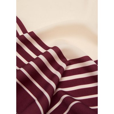 Foulard satiné rayures MANGO