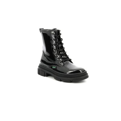 Bottes kickers vernis noir femme outlet