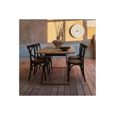 Chaises bistrot en rotin (lot de 2) - ESTAMINET HELLIN, DEPUIS 1862