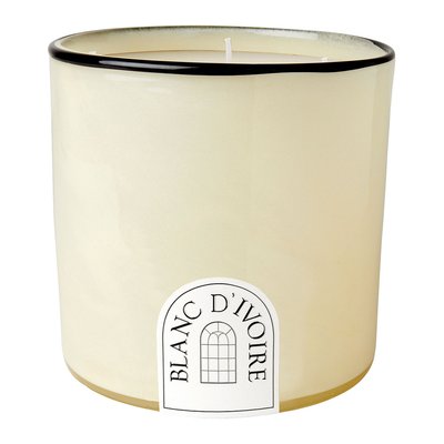 Bougie parfumée en verre crème - Jardin de Néroli - Grand modèle BLANC D’IVOIRE