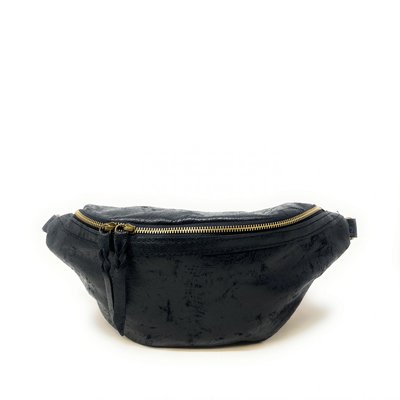 Grand sac banane en cuir brossé LILOU BROSSEE OH MY BAG