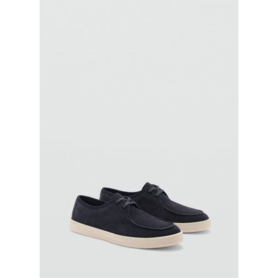Chaussures bateau cuir suède MANGO MAN