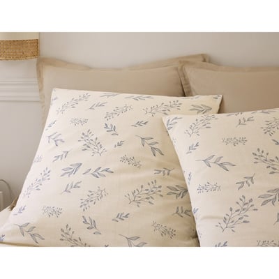 Housse de couette + taies gaze de coton Liveo EDEN