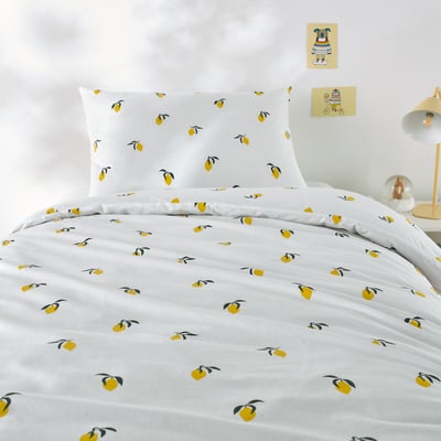 Parure de lit enfant coton, taie rect., Citron LA REDOUTE INTERIEURS