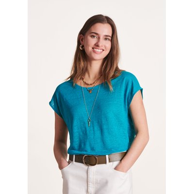 T-shirt en lin manches courtes LA FEE MARABOUTEE