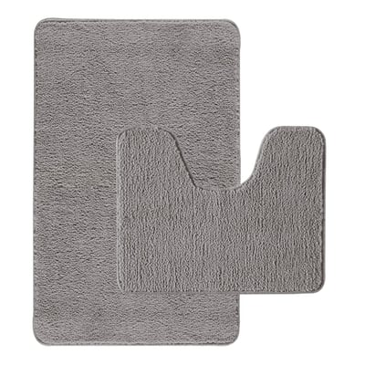 Lot de 2 tapis de bain polyester 50x80cm + contour 50x40cm POLYNESIE GUY LEVASSEUR