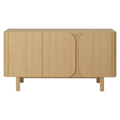 Meuble bas 3 portes chêne naturel SIROCCO ZAGO