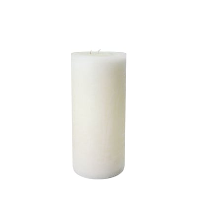 Bougie d'Intérieur Blanche 3 Mèches Diam 15 x 32 cm DEKOCANDLE BOUGIE