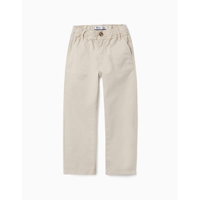 Pantalon de charpentier en sergé avec taille élastiquée ZIPPY
