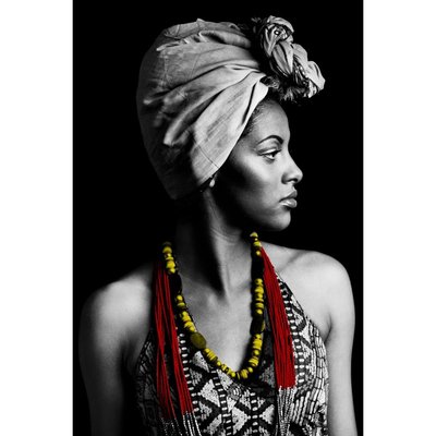 Tableau sur toile femme africaine CEANOTHE