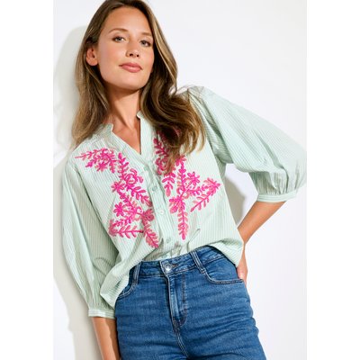 Chemise col tunisien brodée LOLALIZA