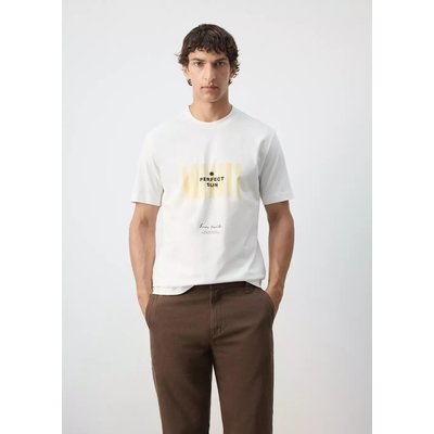 T-shirt 100 % coton motif MANGO MAN