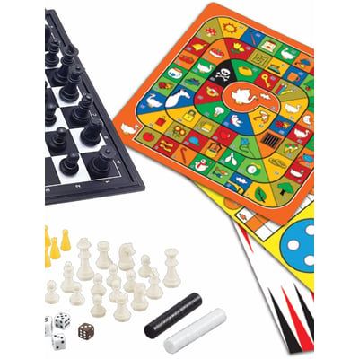 Jeux de société avec pions magnétiques – coffret 8 jeux en 1 LEXIBOOK