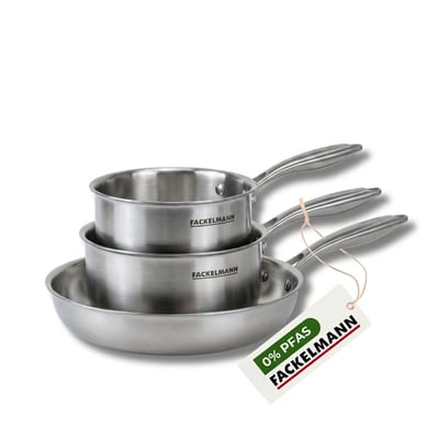 Batterie de cuisine 1 poêle 20cm + 3 casseroles 14/18cm VITA3 FACKELMANN