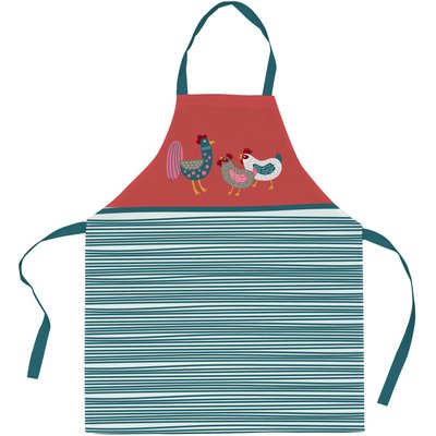Tablier imprimée coton, Poule Ou Coq C DESIGN HOME TEXTILE