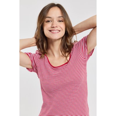 T-shirt rayé col rond en coton Bio ARMOR-LUX