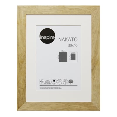 Cadre en bois avec passe-partout, NAKATO INSPIRE