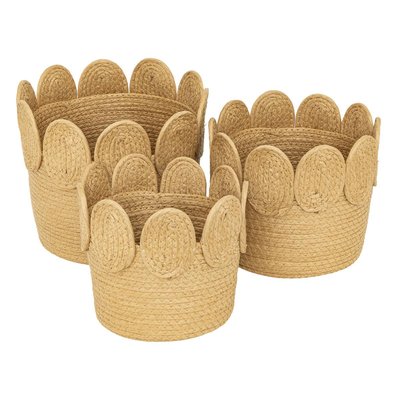 Lot de 3 paniers ronds INUIT ATMOSPHERA