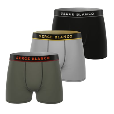 Lot De 3 Boxers Microfibre SERGE BLANCO