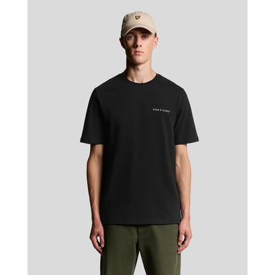 T-shirt logo script en coton col rond LYLE & SCOTT