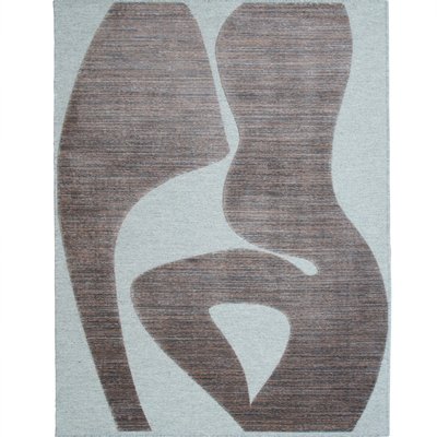 Tapis de salon en laine motifs contempains  WOLLE ART THE DECO FACTORY