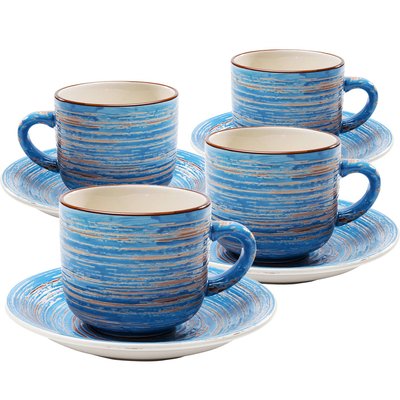 Lot de 4 tasses, SWIRL KARE DESIGN