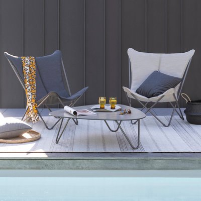 Fauteuil papillon matelassé grande largeur - SPHINX LAFUMA MOBILIER
