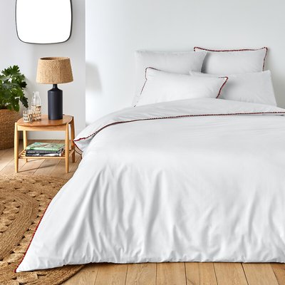 Jolly Plain 100% Organic Cotton Percale 200 Thread Count Duvet Cover LA REDOUTE INTERIEURS