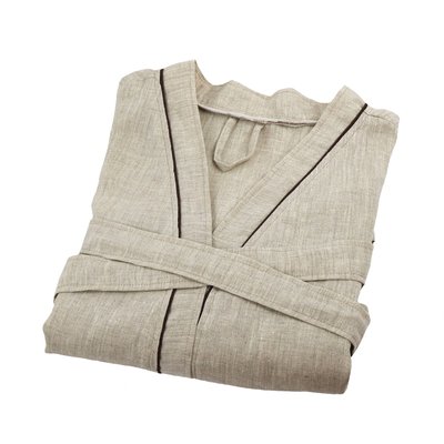 Peignoir mixte 100% lin  naturel Allure LINANDELLE