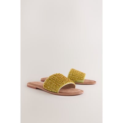 Mules ornées de fleurs et perles NEXT