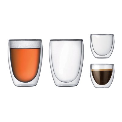 4er-Set doppelwandige Gläser Pavina K4557-10 BODUM