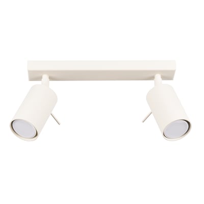 Plafonnier Acier Beige GU10 2 Ring EDEN
