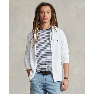 Embroidered Logo Cotton Hoodie with Zip Fastening POLO RALPH LAUREN
