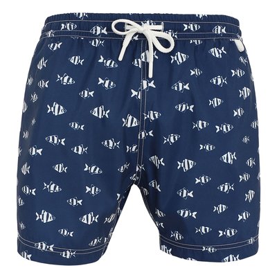 Short de bain MONTAUK 2460 navy fish LES LOULOUS DE LA PLAGE