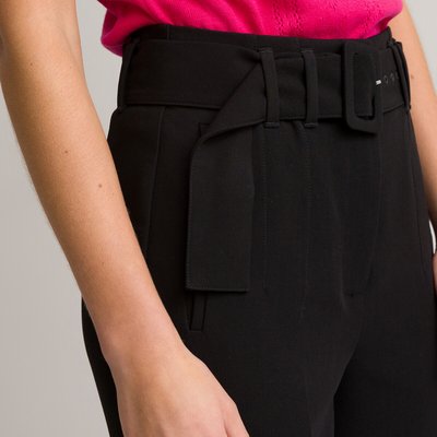 Pantalon cigarette, avec ceinture LA REDOUTE COLLECTIONS